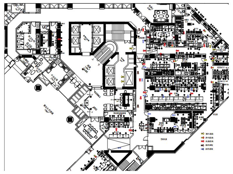 酒店厨房案例平面图