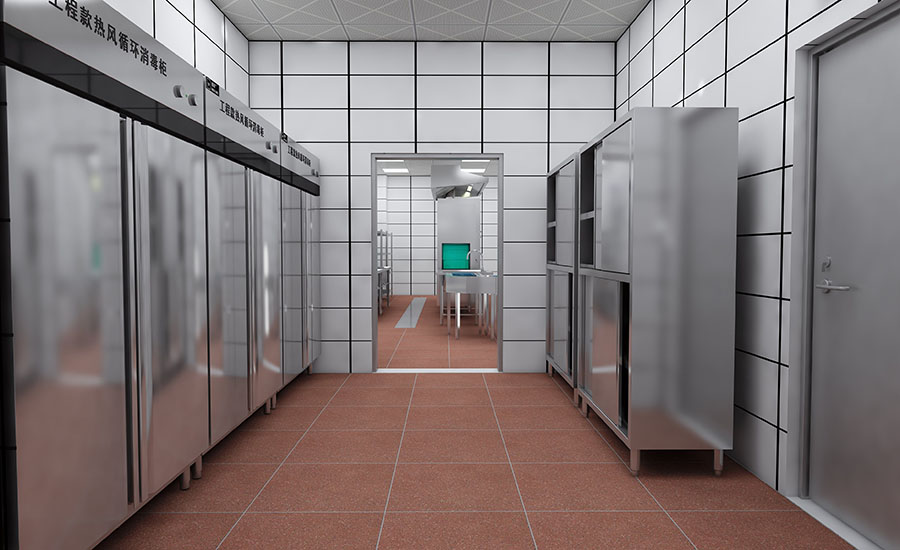 上市企业厨房平面图